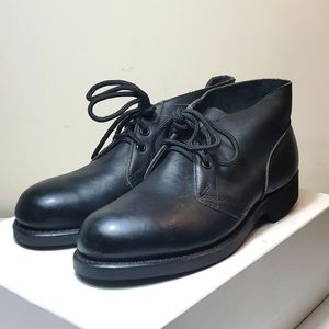 Addison black leather ankle boots size 6R NWOB